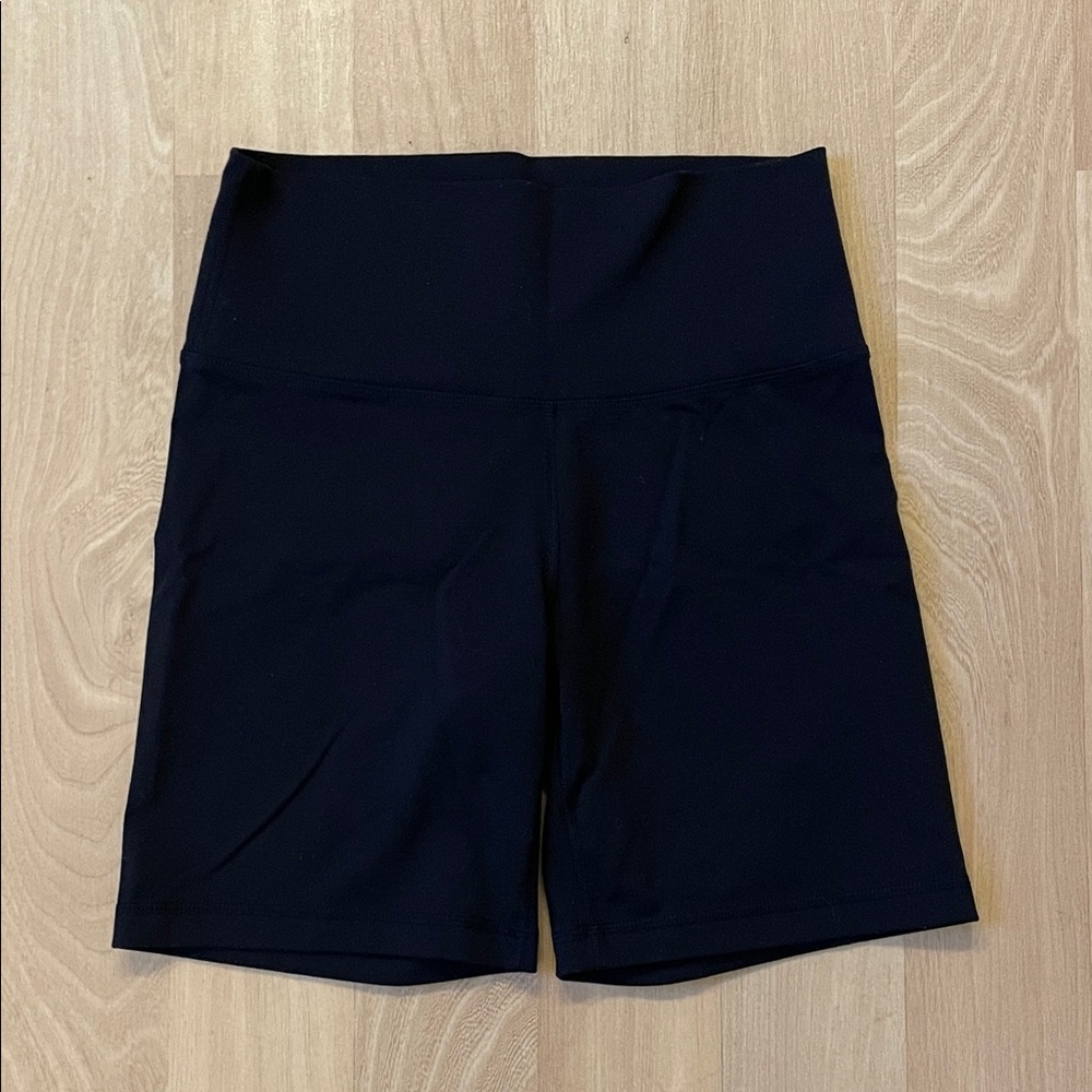 TNA Black High-Waisted Biker Shorts